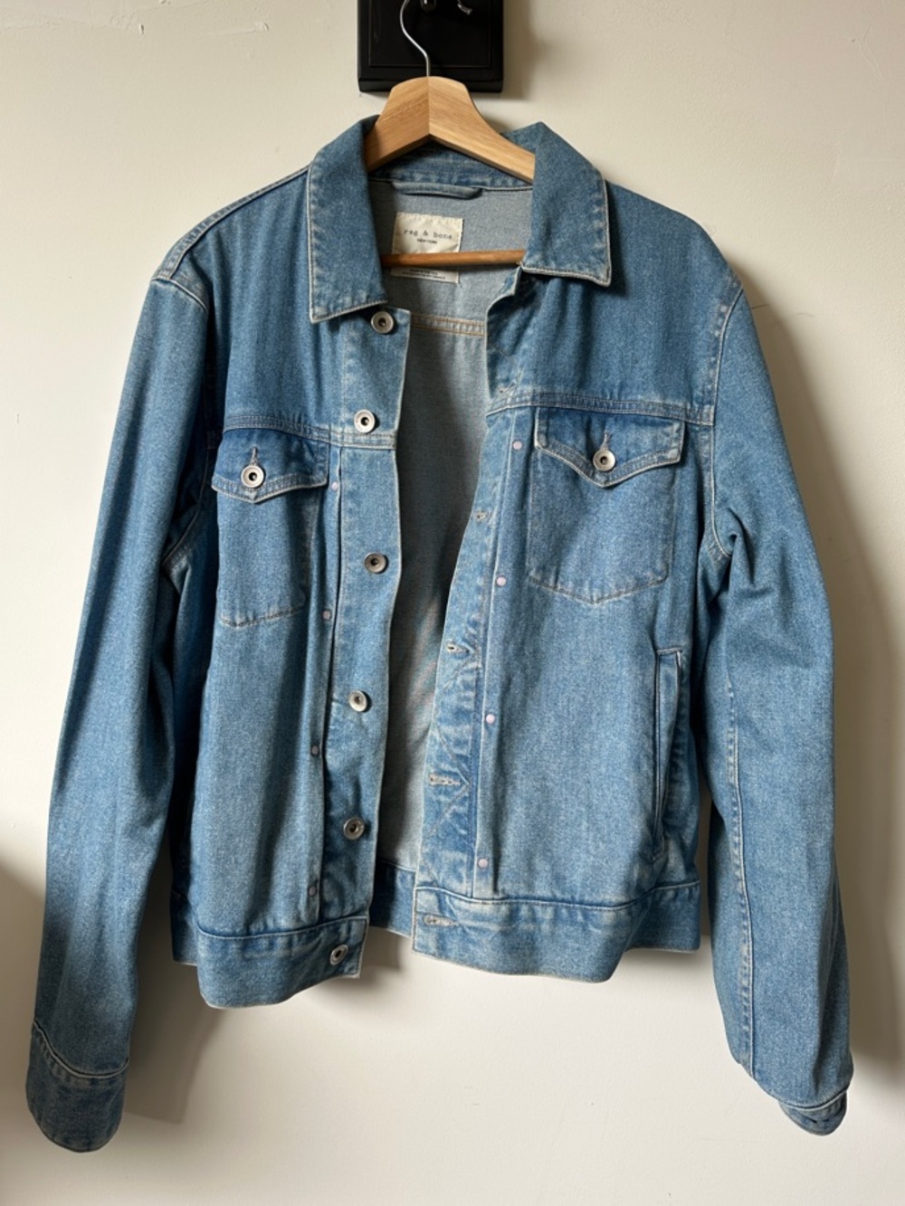 rag & bone light blue denim jacket